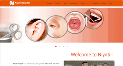Desktop Screenshot of niyatihospital.com